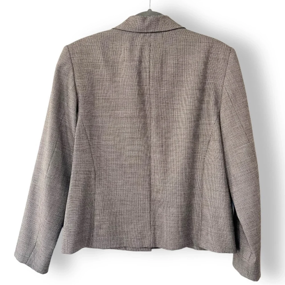 Vintage Pendleton Charcoal Gray Stretch Virgin Wool Two Button Twee-Style Blazer